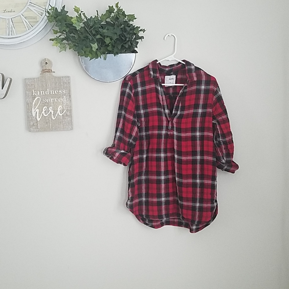 Red Flannel Pullover
